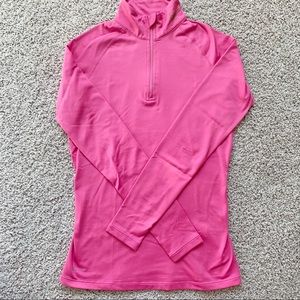 Women’s Pink Nike Half-Zip Dri fit Size S